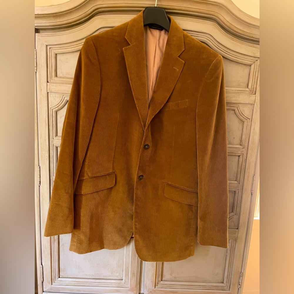 Banana Republic Corduroy Blazer/Jacket Sz 42L Camel Color
